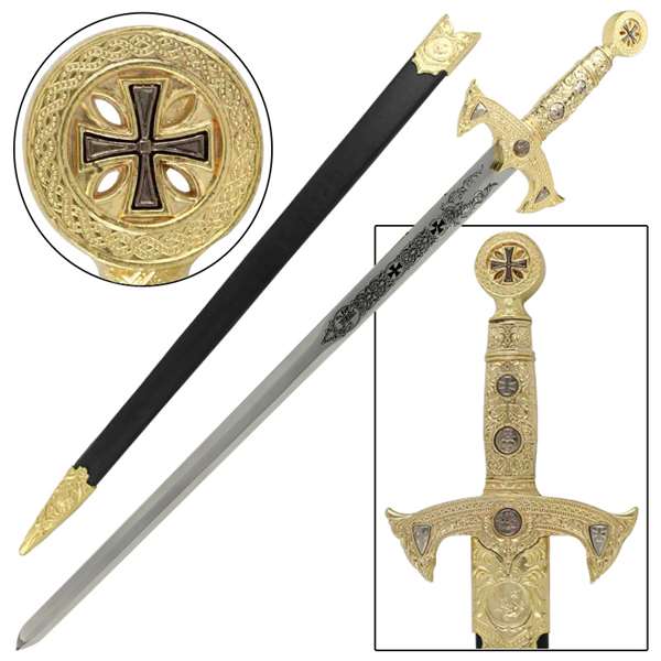 小物 Knights Templar brass sword chain Knights Templar sword chain