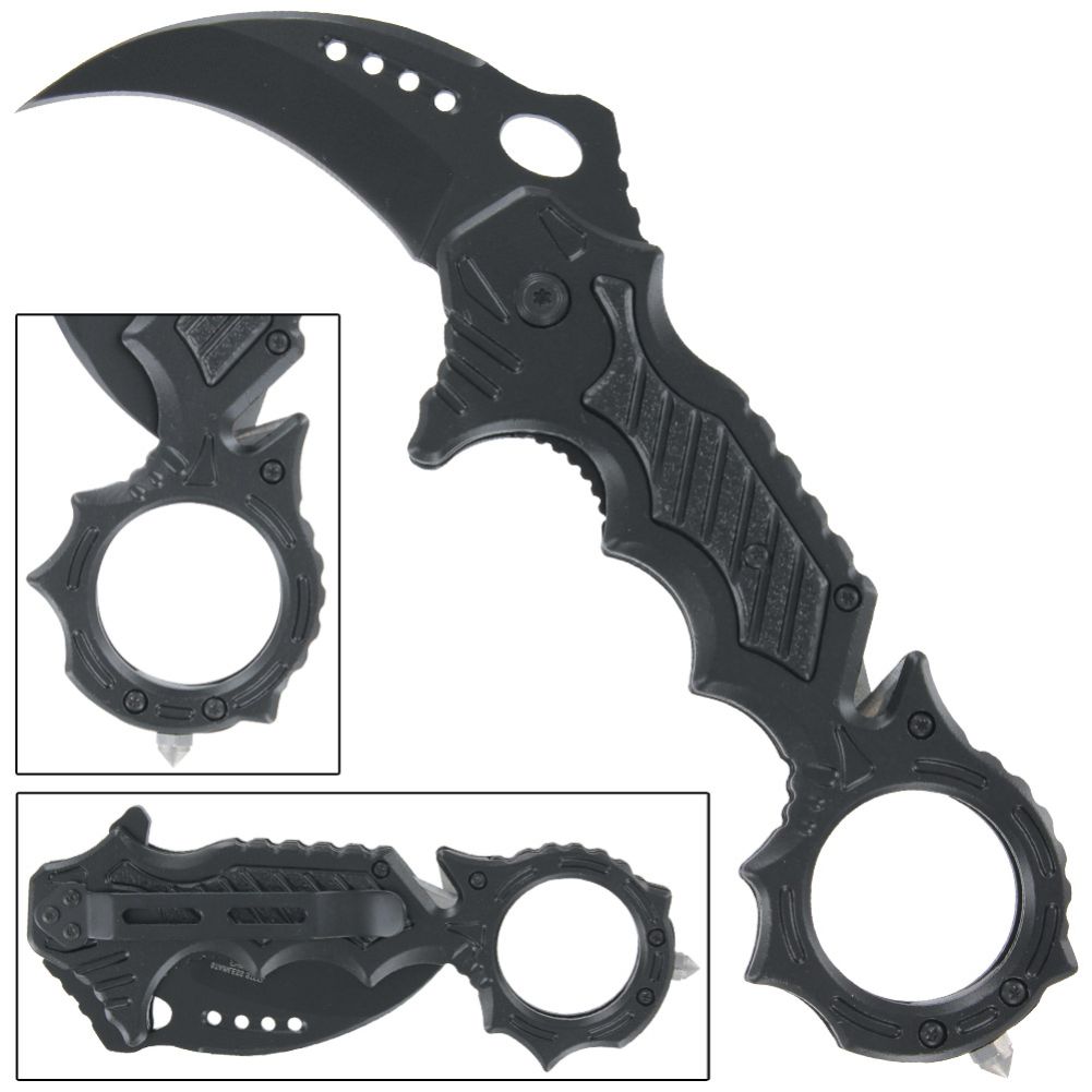 1150 Mortuary Affair Force Traction Emergency Spring Assist Karambit-img-0