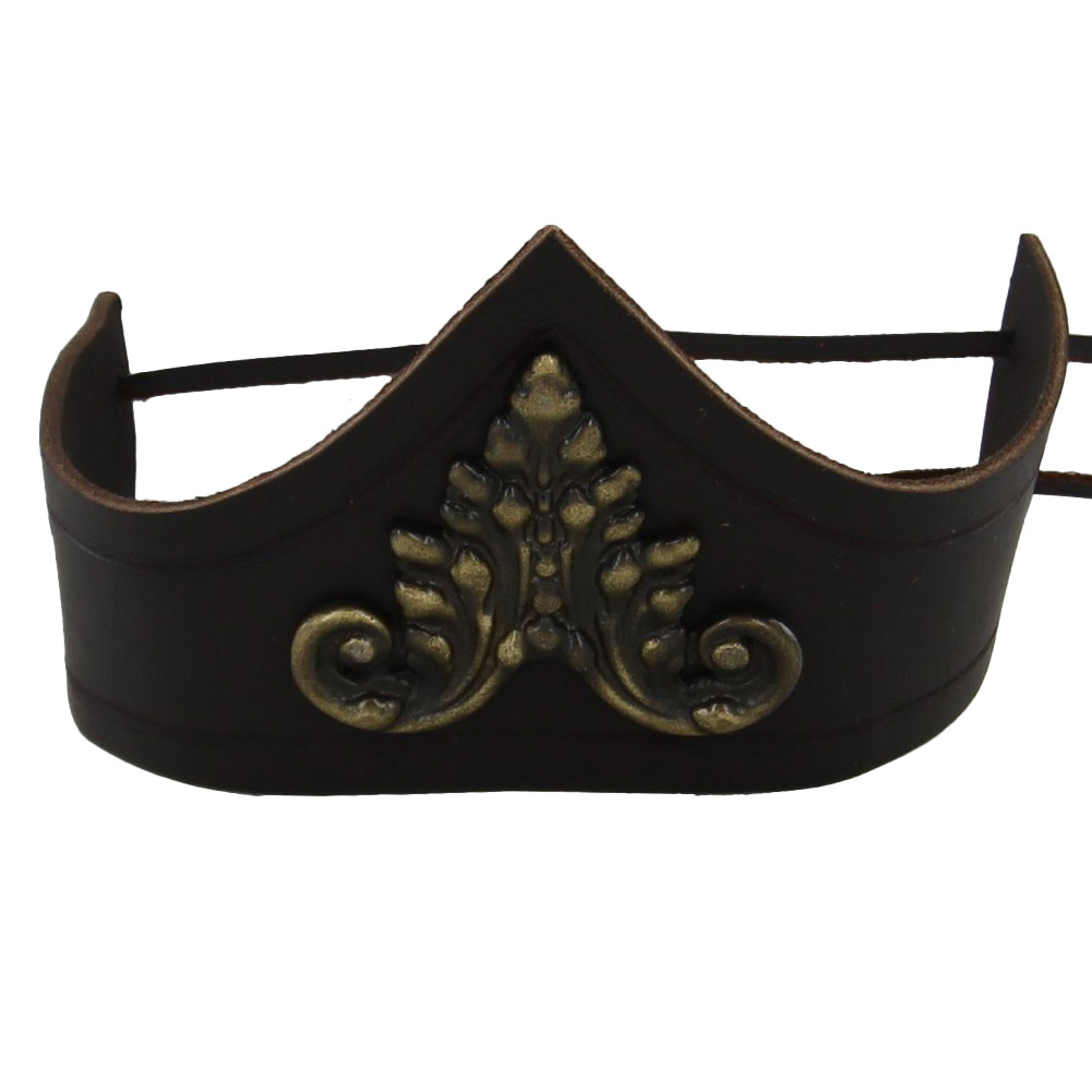 08BR Lady of the Manor Medieval Leather Collar-img-2