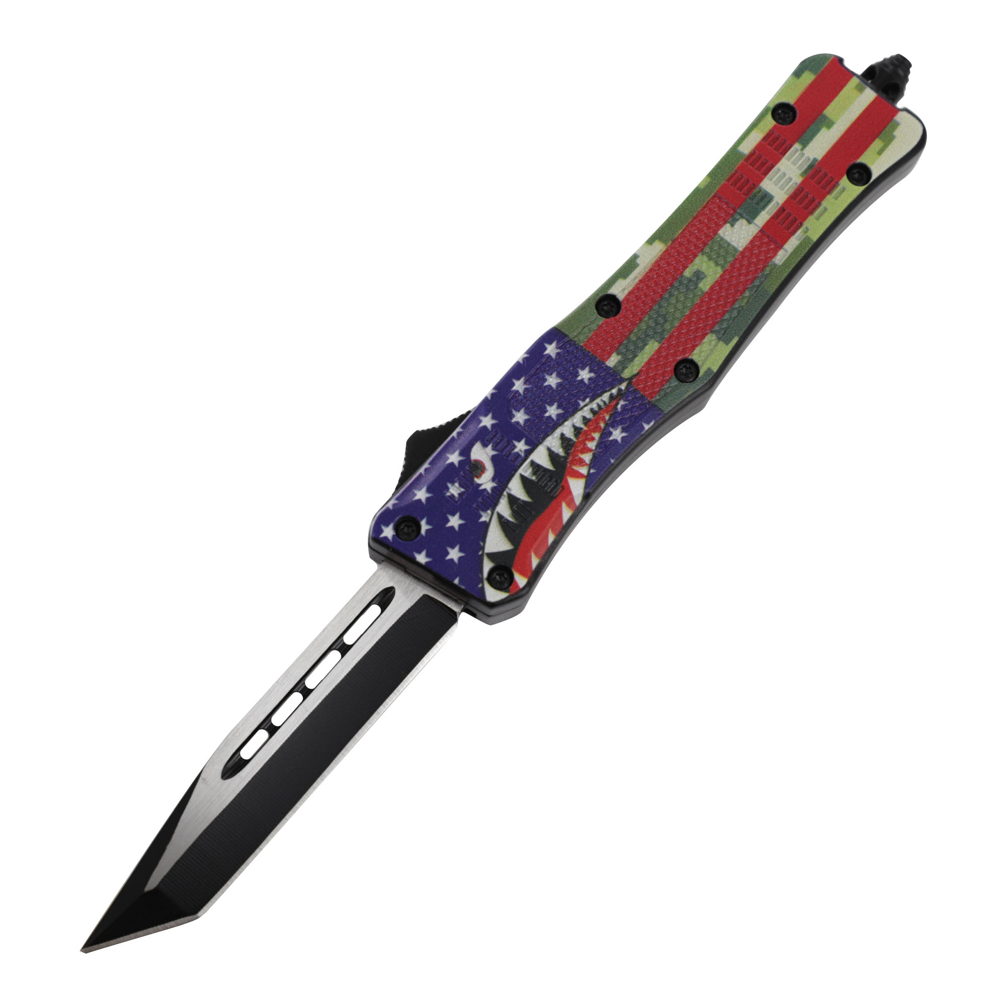 2411 Shark Attack Compact Automatic Out The Front Knife-img-0