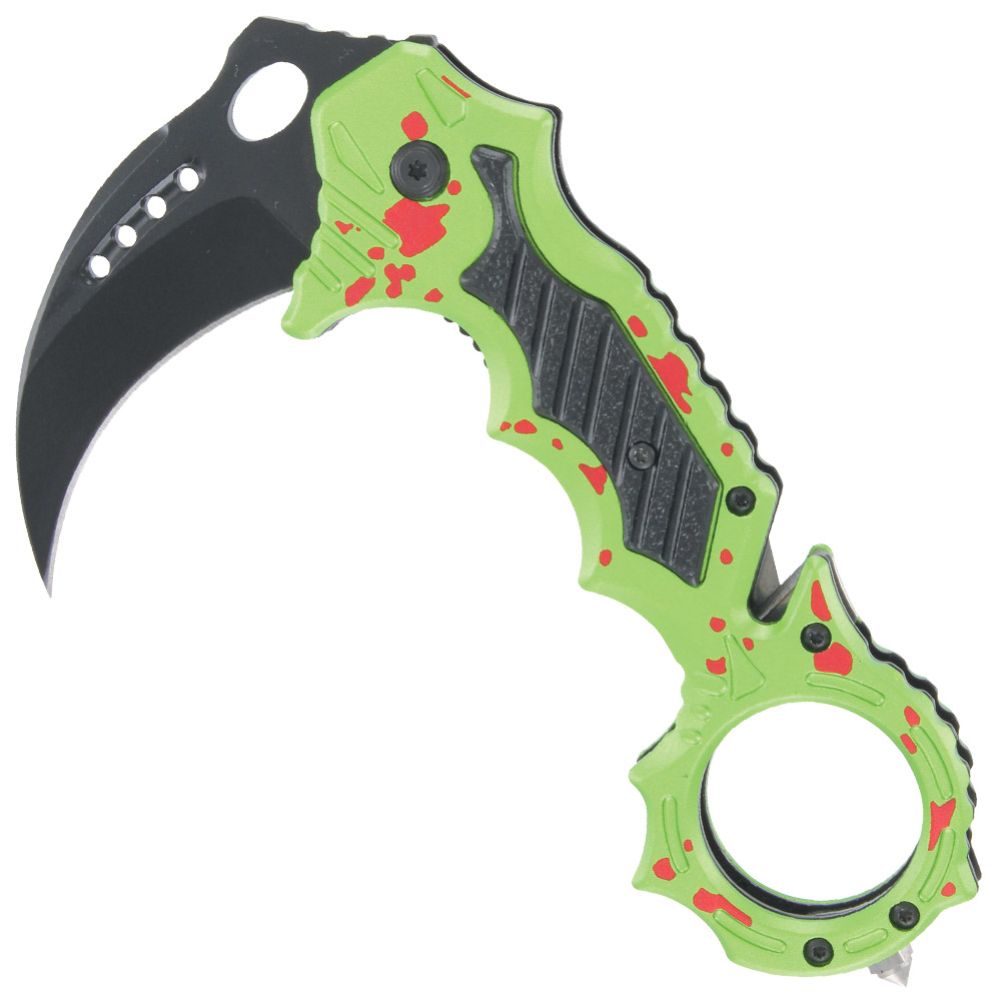 1151 Bleed Out Force Traction Emergency Spring Assist Karambit-img-1