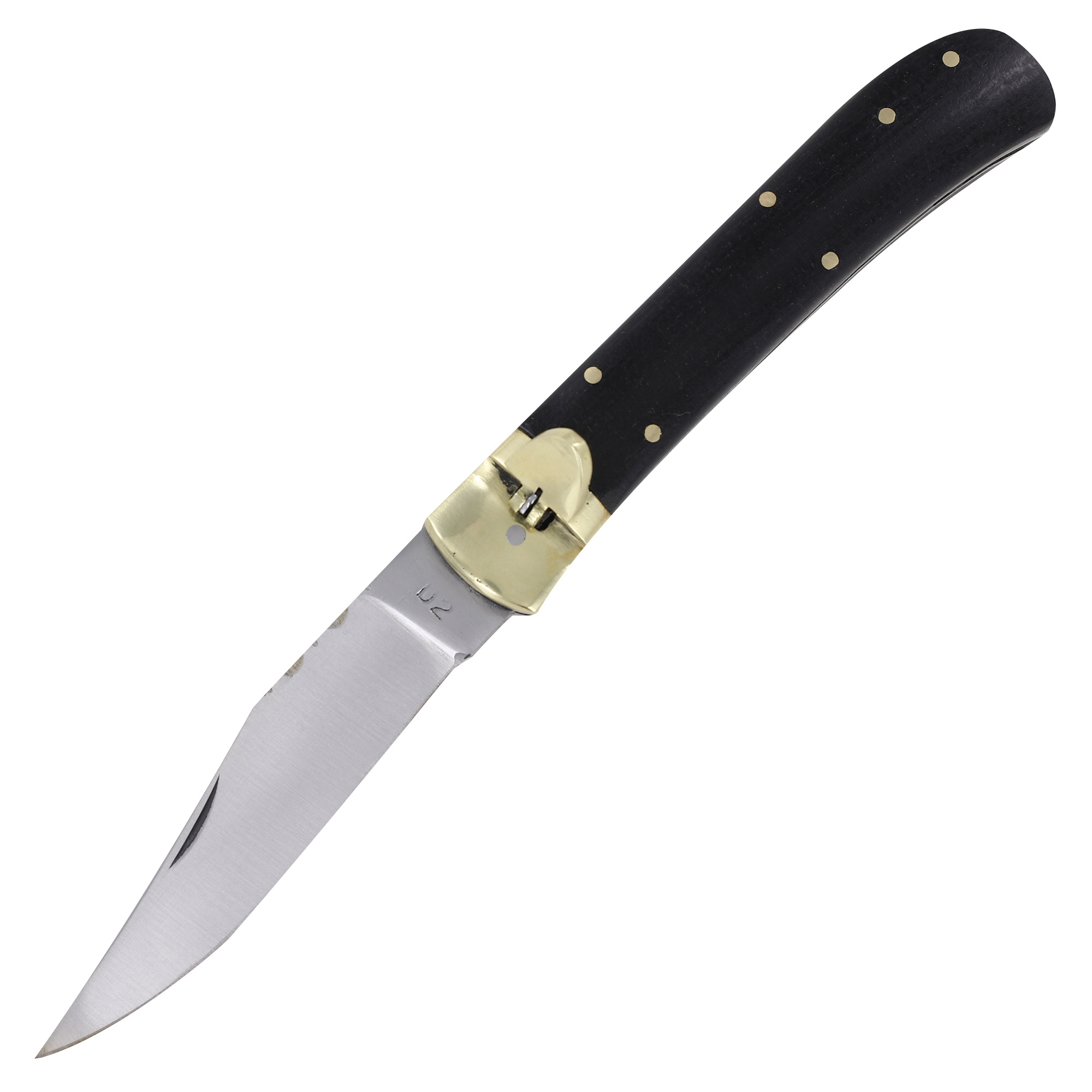 2893 Obsidian Resonating Clip Point Automatic Lever Lock Knife-img-5