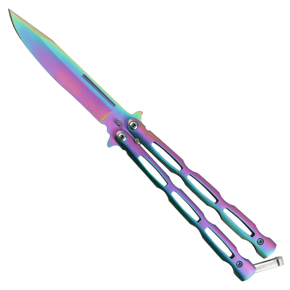 G838 Unchained Balisong Butterfly Knife - Titanium-img-2