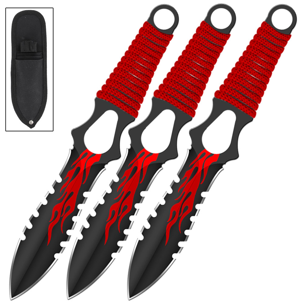 1749 Flame Thrower Pin Point Throwing Knives-img-0