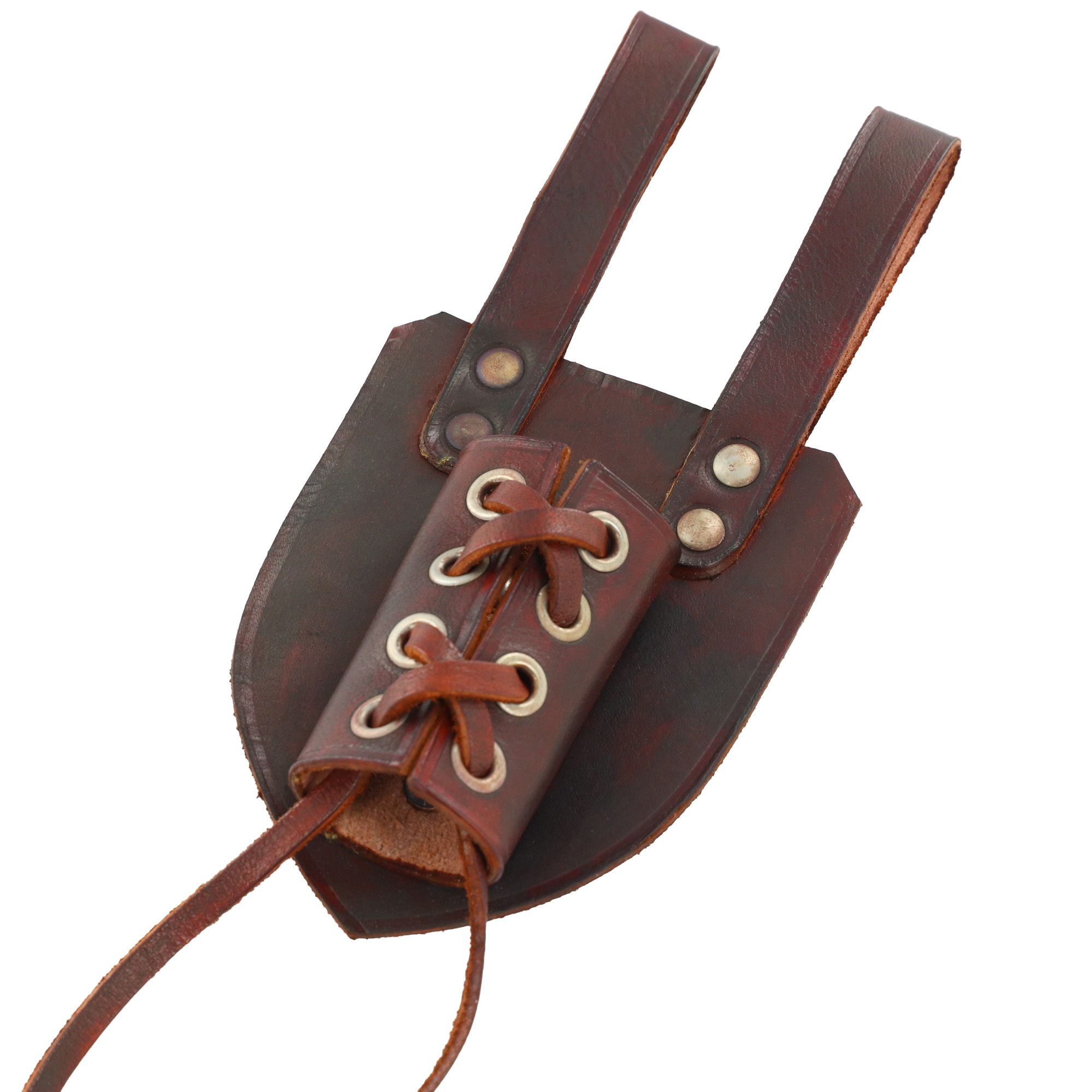 10BR Genuine Leather Universal Dagger Frog | Brown-img-2