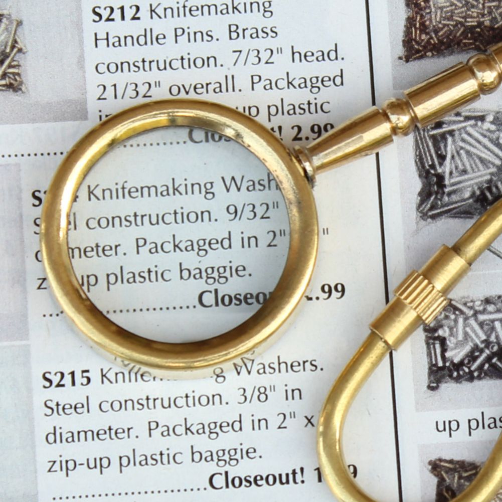 1403 Tiny Explorer Genuine Brass Magnifying Keychain-img-1