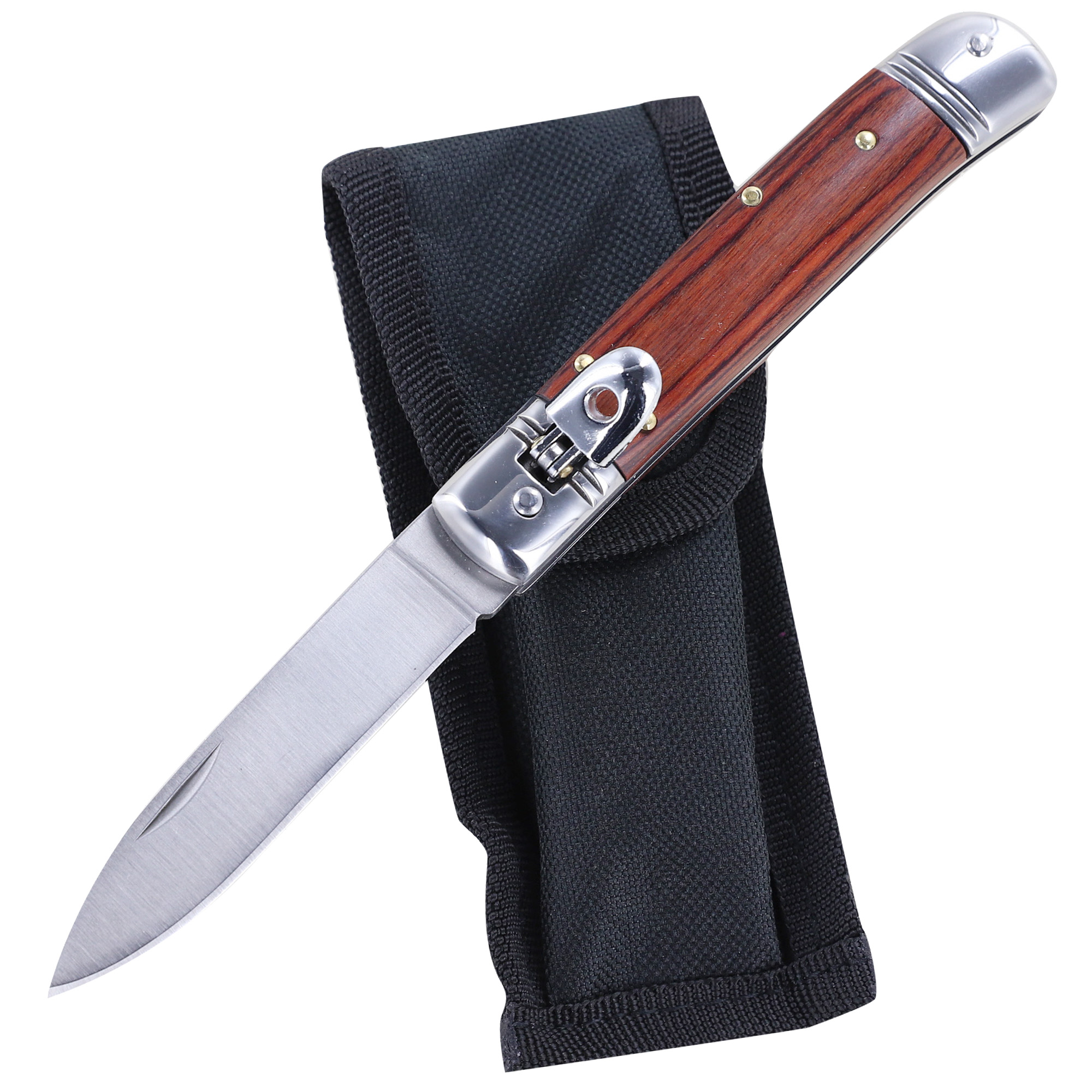 2471 Resourcefulness Lever Lock Automatic Switchblade Knife-img-1