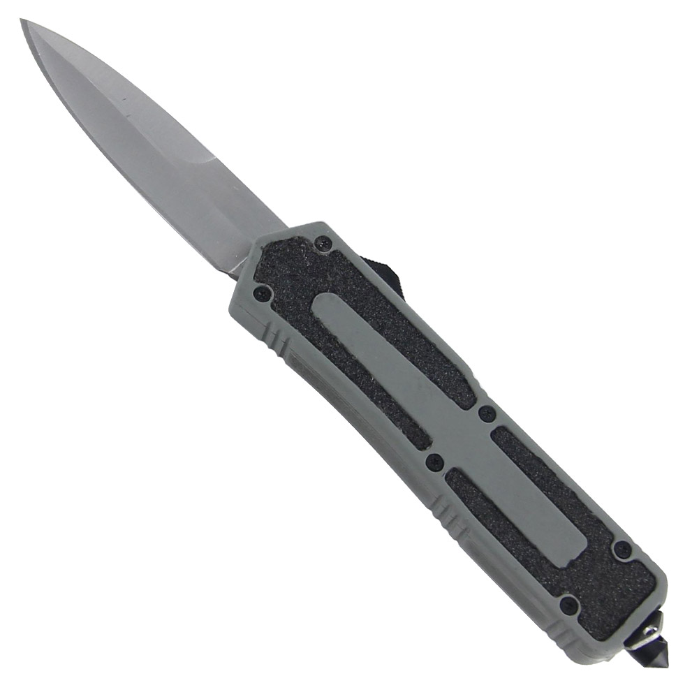3T38 Dual Action Gunmetal Gray Automatic OTF Knife-img-1