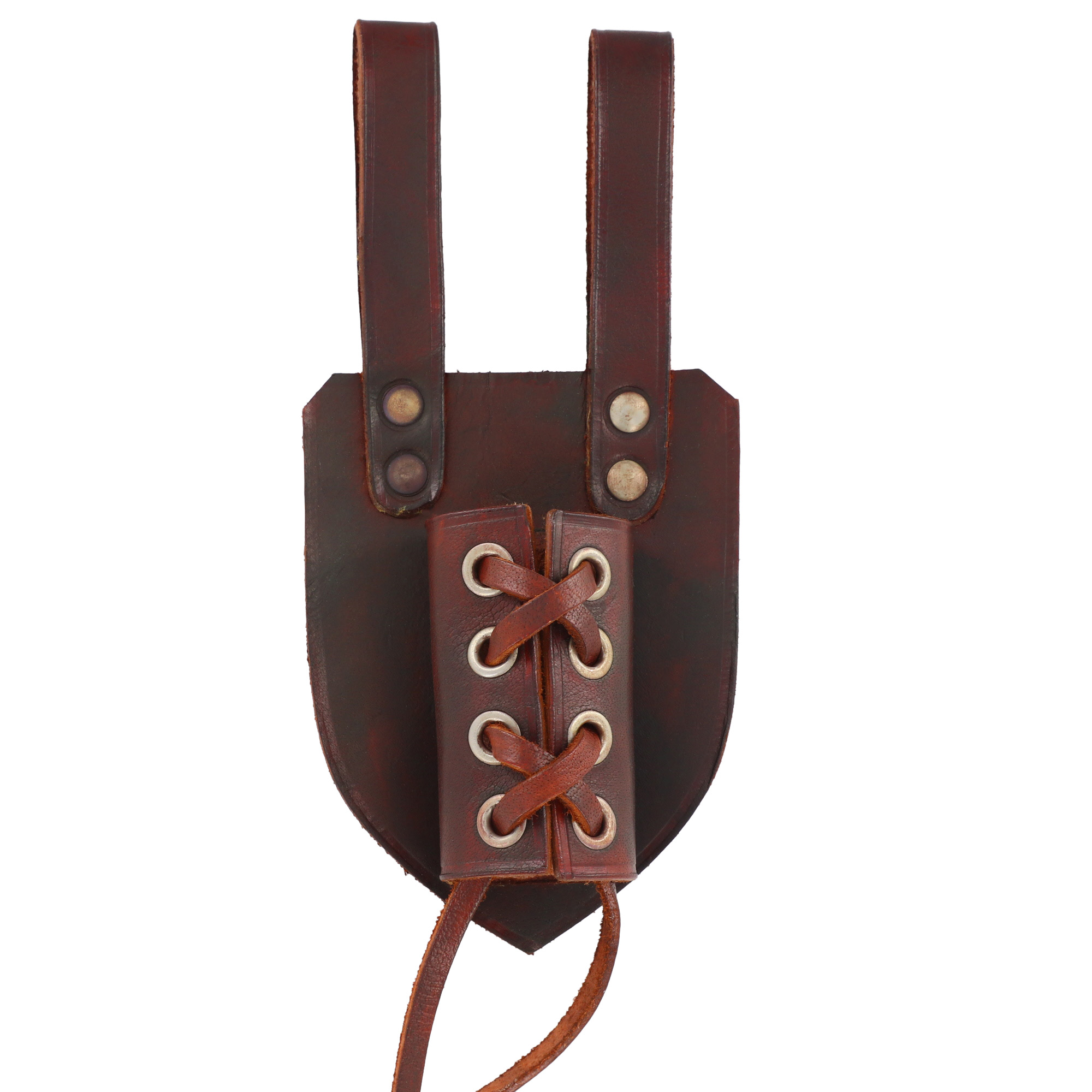 10BR Genuine Leather Universal Dagger Frog | Brown-img-1