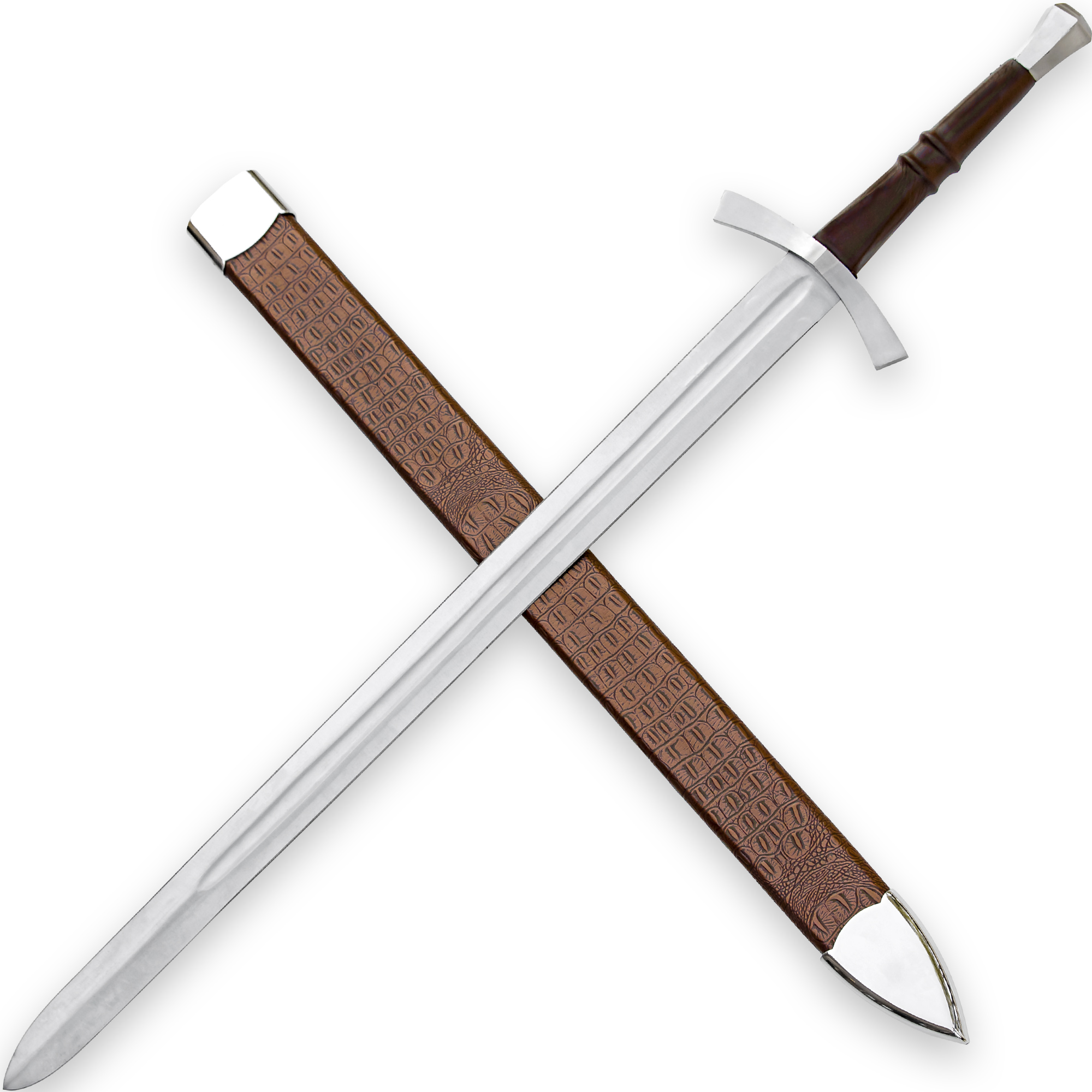 2885 Ringing Metal 1095 High Carbon Steel Medieval Sword Replica-img-1