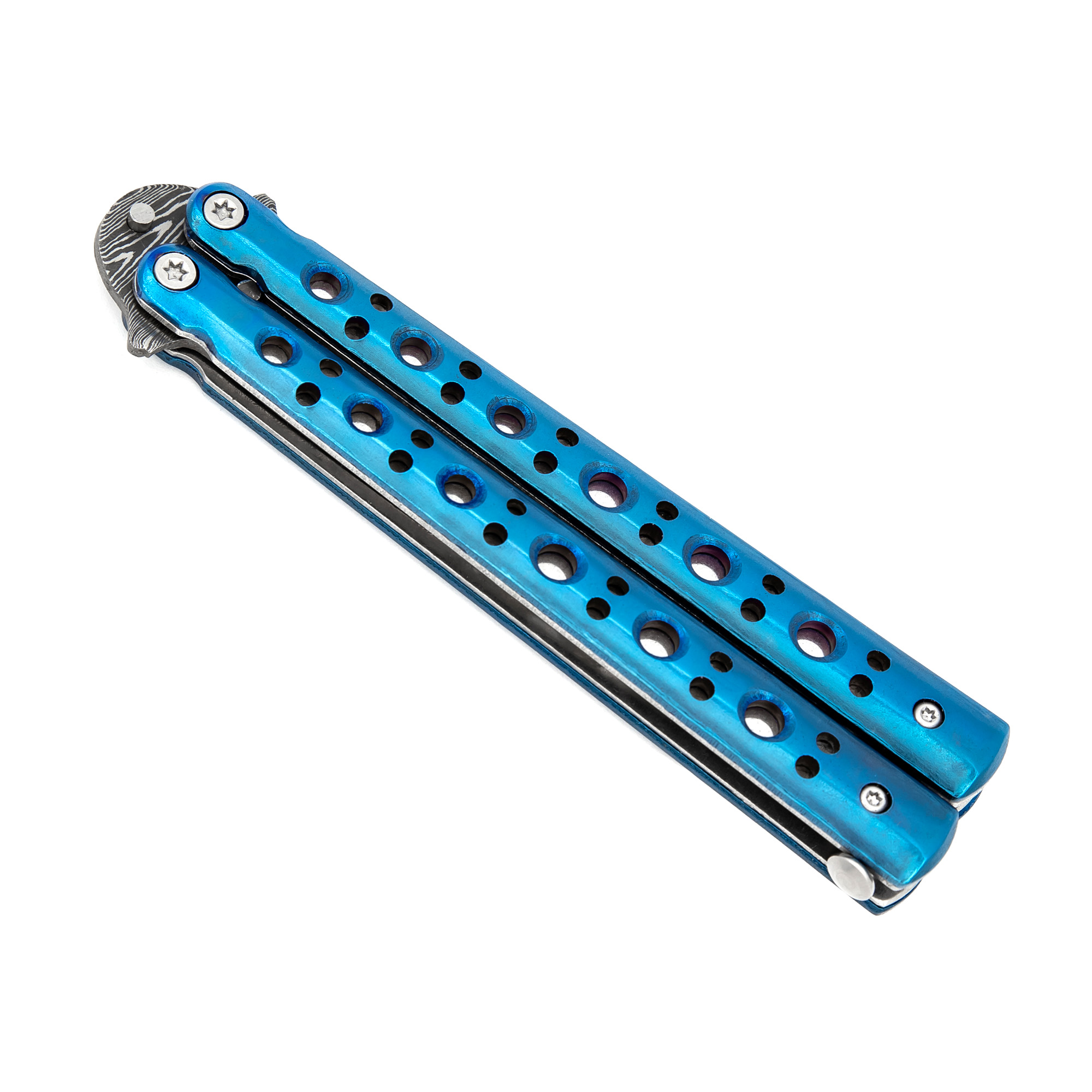 2491 Electric Fault Balisong Clip Point Butterfly Knife Flipper-img-4