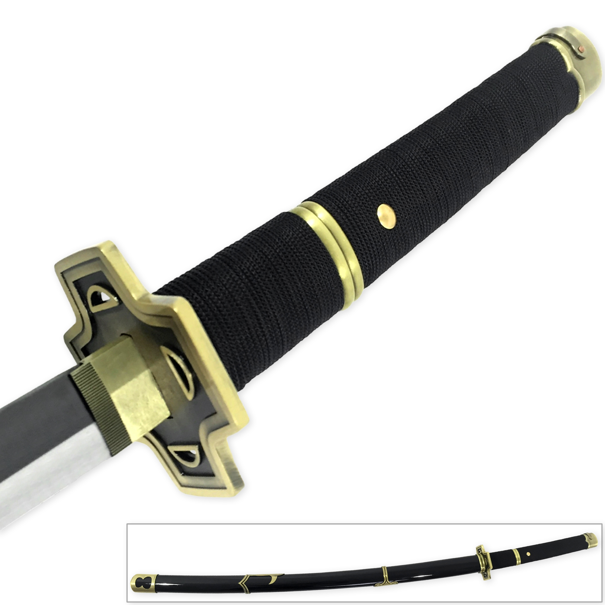 2437 Zoro's Yubashiri Replica Sword | Carbon Steel Blade Katana-img-2