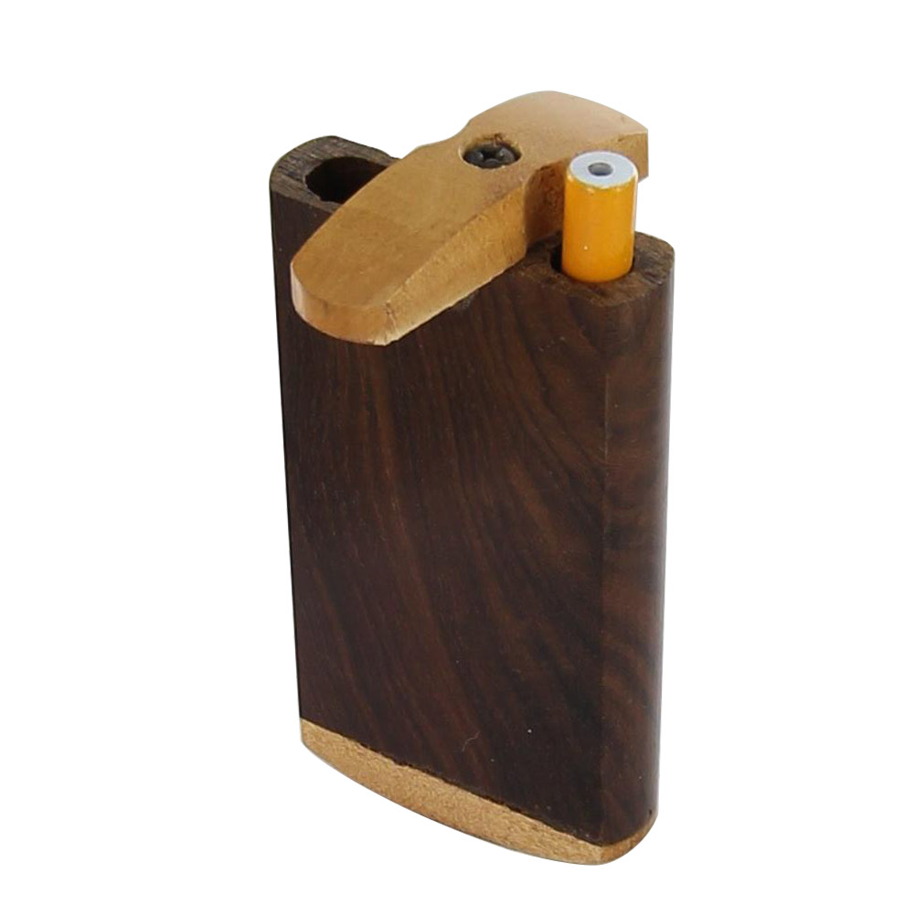 0468 Wooden Crafted Blank Slate Cigarette Tobacco Case Dugout-img-3