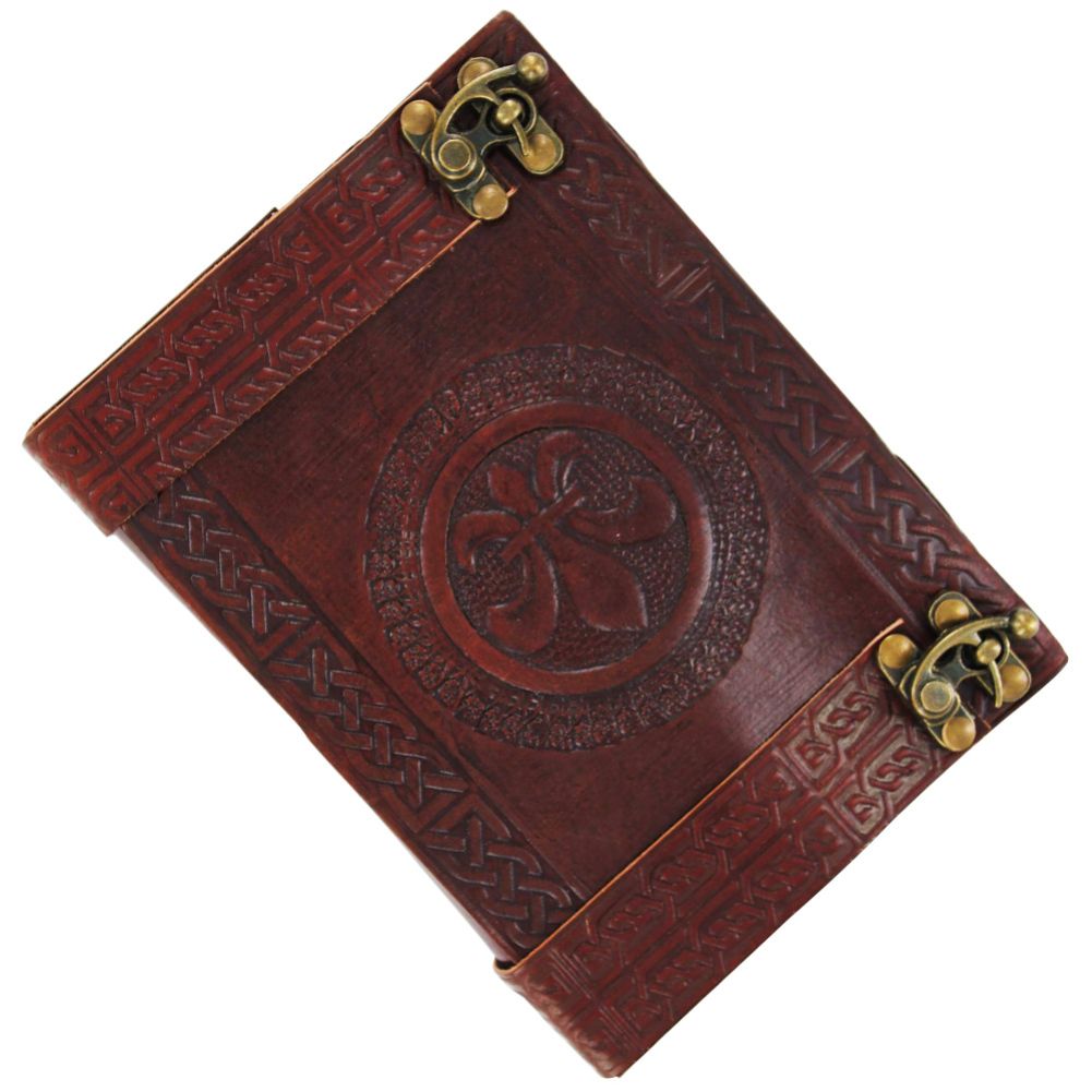 BRWL Celtic Fleur De Lis Handmade Leather Journal-img-2