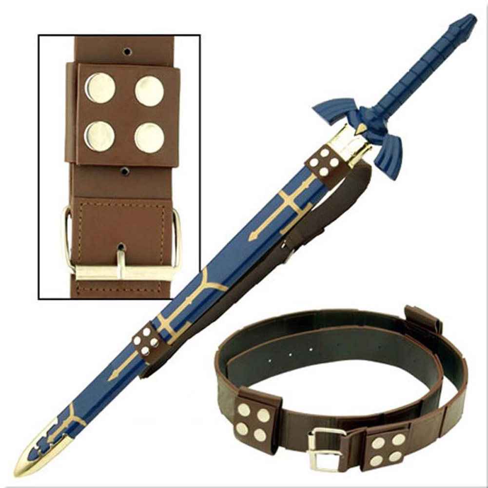 015B Link Hyrule Sword Leather Belt Strap-img-2