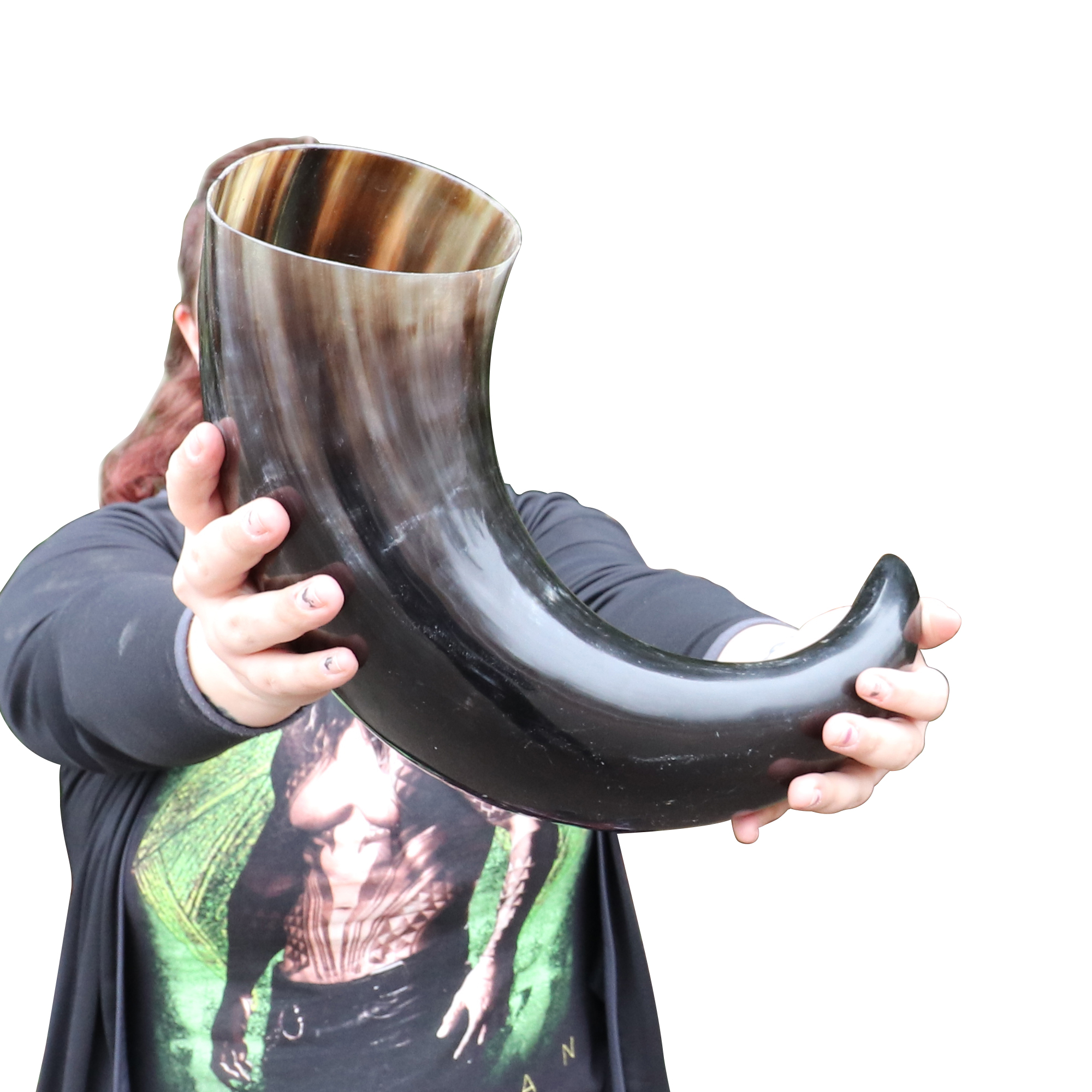 4200 Extra Large Medieval Ale Mead Drinking Horn-img-0