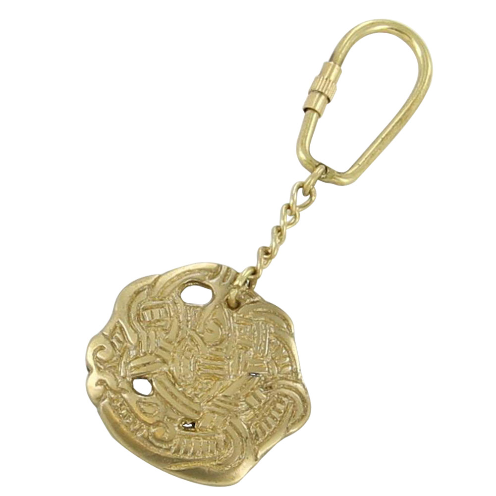 3701 Brass Greifter Viking Serpent Keychain-img-2