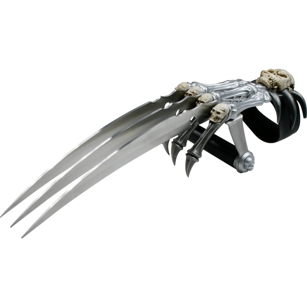6315 Skull & Bones Gauntlet Style Hand Claws-img-1