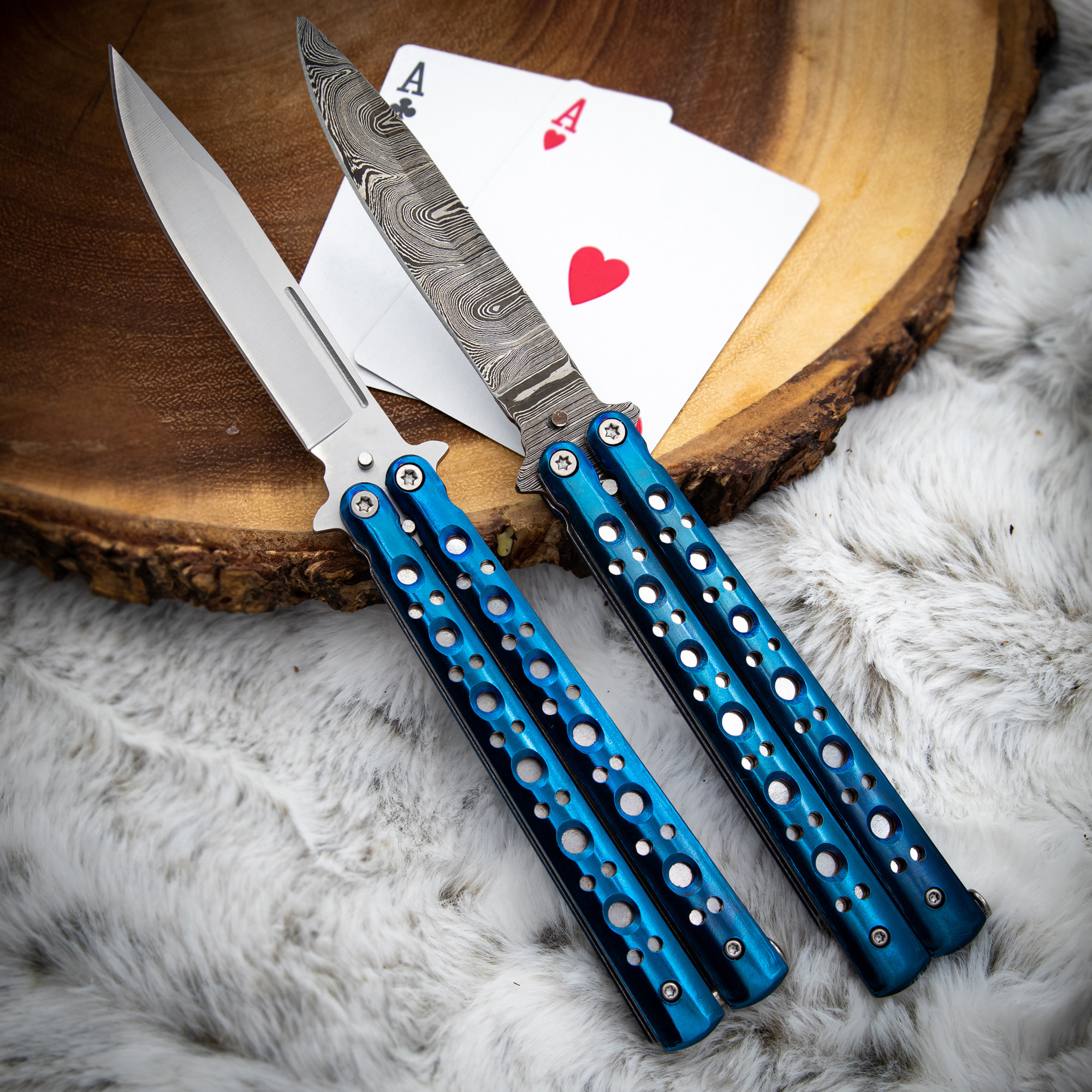 2491 Electric Fault Balisong Clip Point Butterfly Knife Flipper-img-0