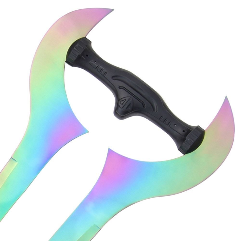 3019 Forked Titanium Color Metal Sword-img-5