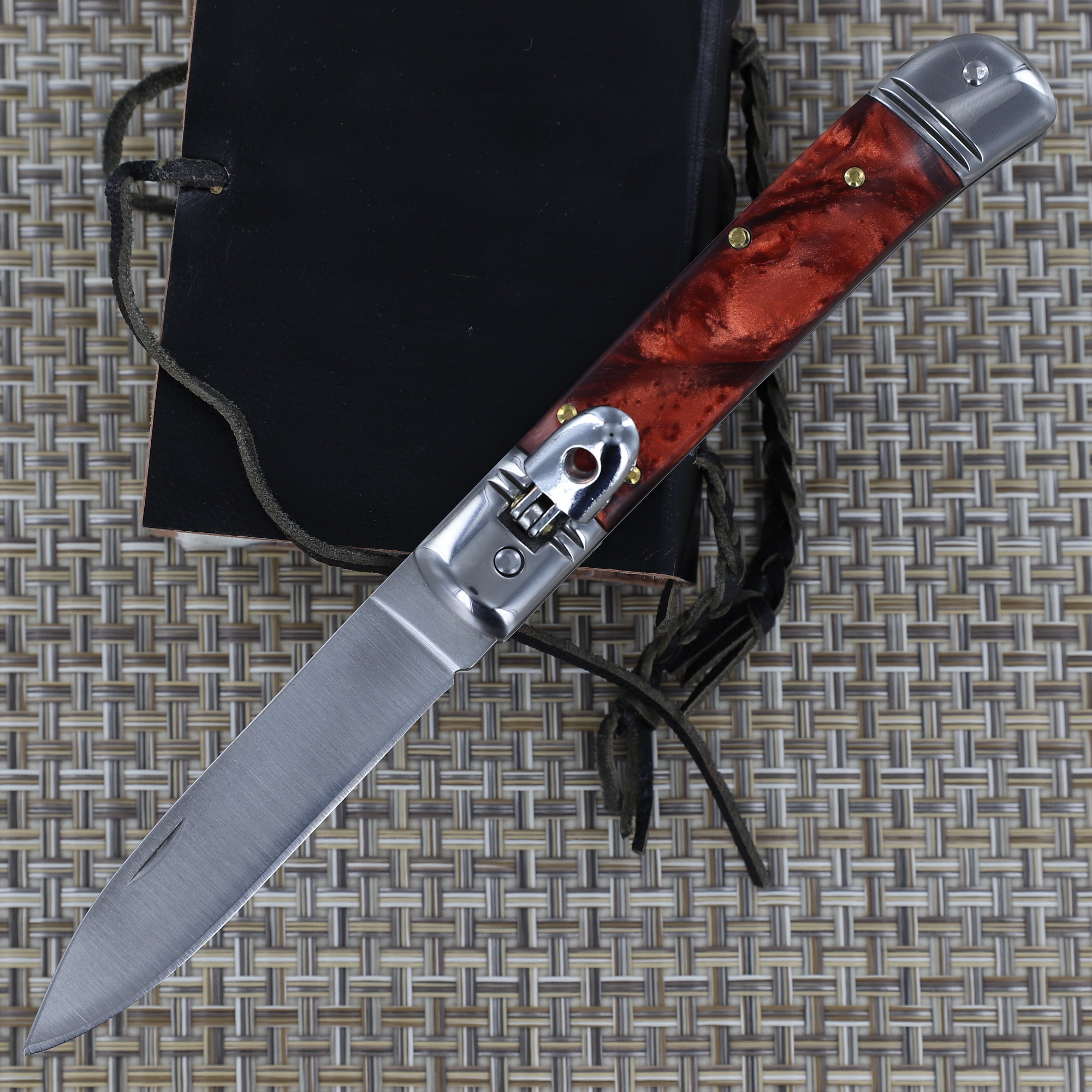2467 Wyvern Egg Lever Lock Automatic Switchblade Knife-img-0