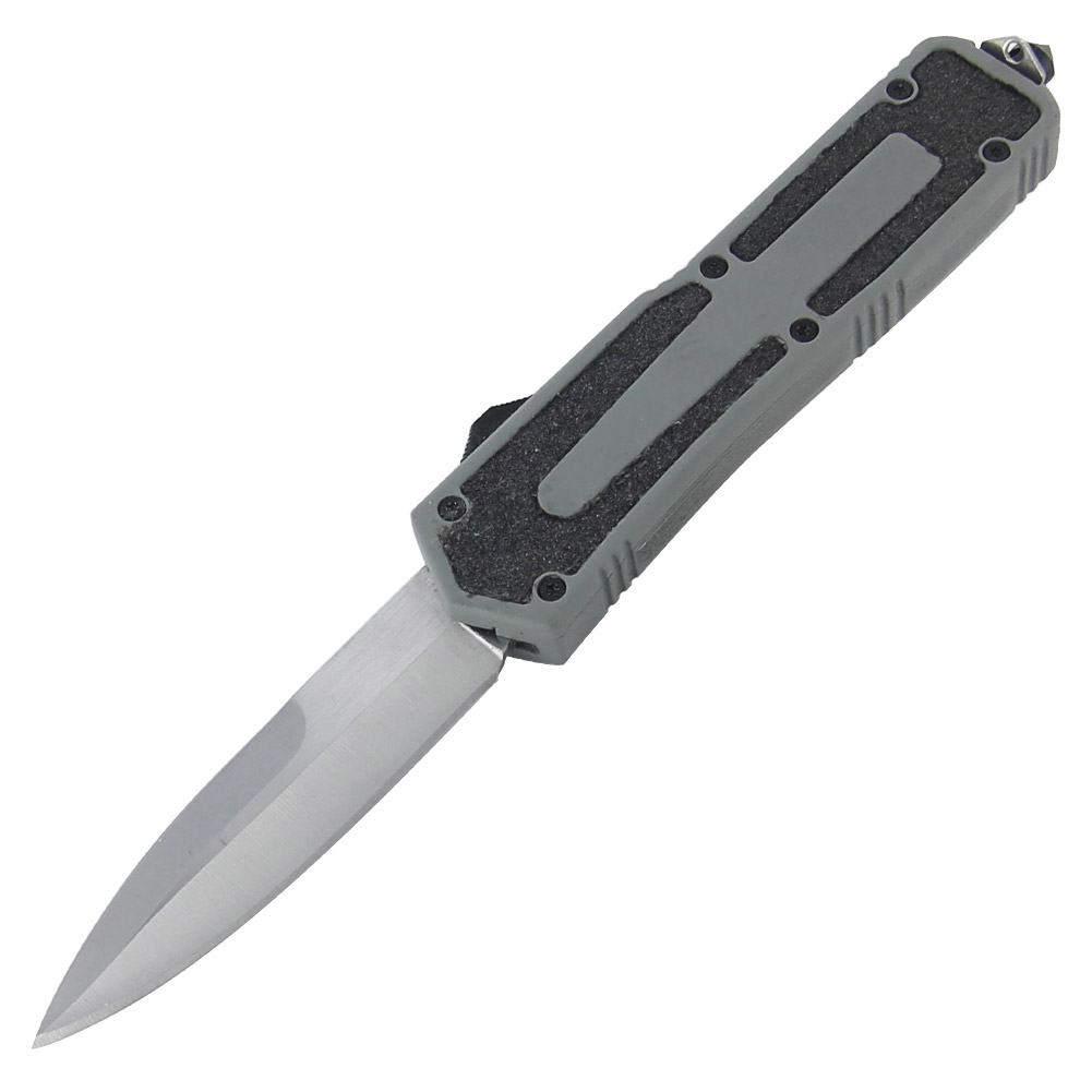 3T38 Dual Action Gunmetal Gray Automatic OTF Knife-img-0