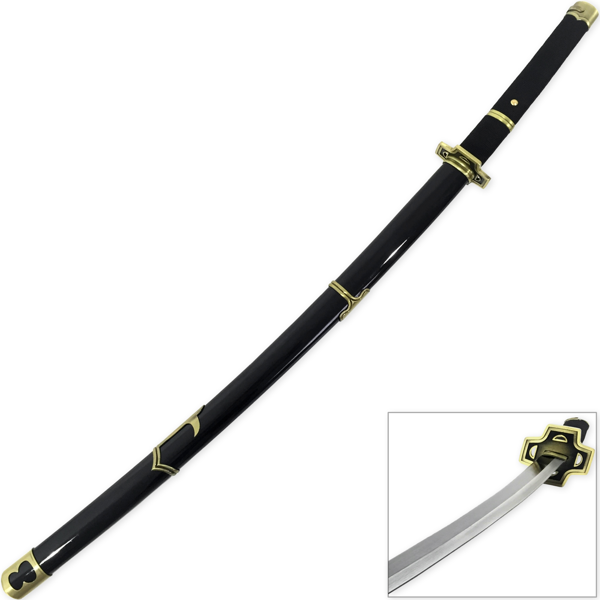 2437 Zoro's Yubashiri Replica Sword | Carbon Steel Blade Katana-img-3