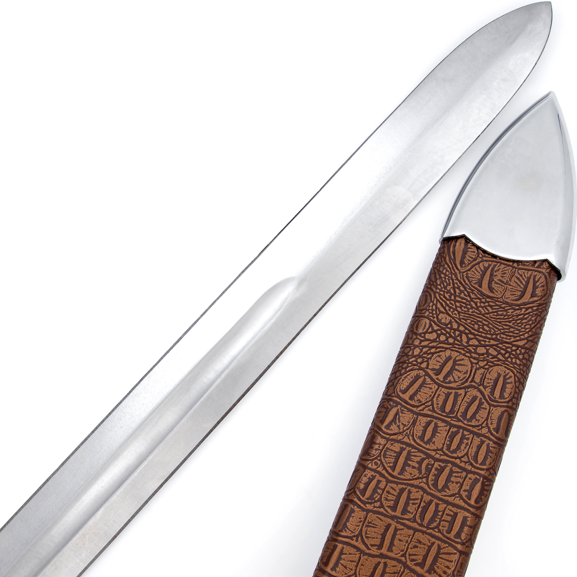2885 Ringing Metal 1095 High Carbon Steel Medieval Sword Replica-img-4