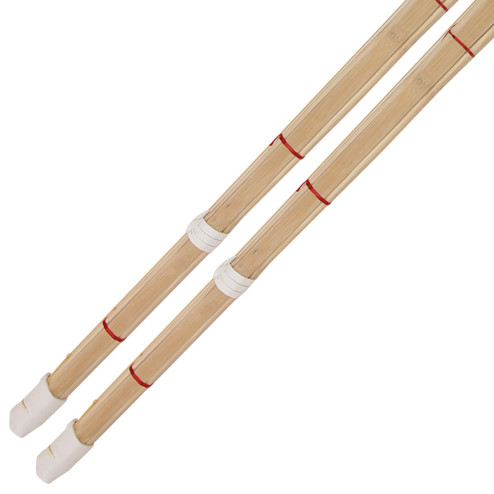 2PCS Dual Kendo Shinai Bamboo Practice Katana Set-img-0